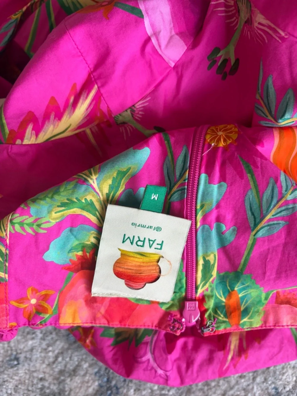 Farm Rio fruit Garden Midi Dress Size M - Picture 6 of 6